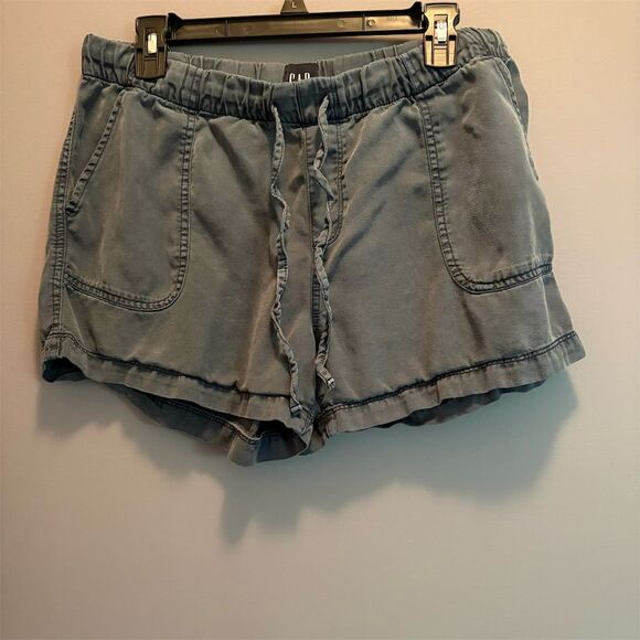 GAP Pants - GAP Women's Navy Pull-On Elastic Waist Shorts Size M Casual